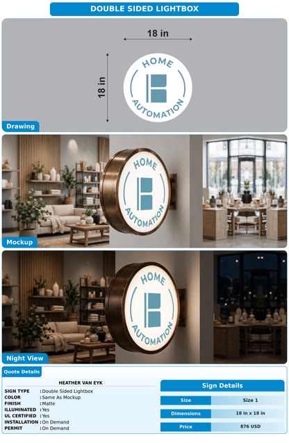 CUSTOM MOCKUP SIGN FOR Heather Van Eyk