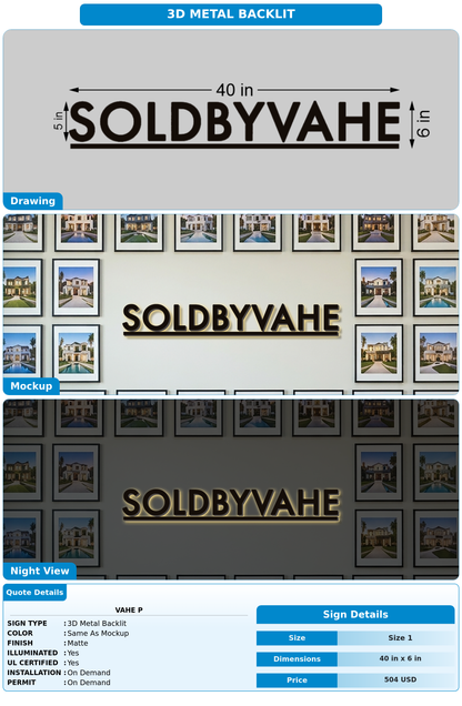 CUSTOM MOCKUP SIGN FOR Vahe P