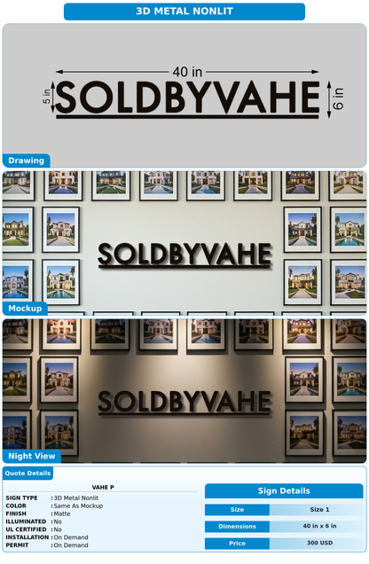 CUSTOM MOCKUP SIGN FOR Vahe P