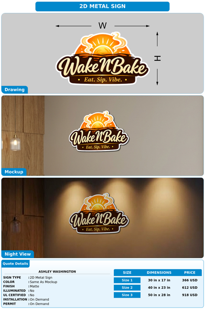 CUSTOM MOCKUP SIGN FOR Ashley Washington
