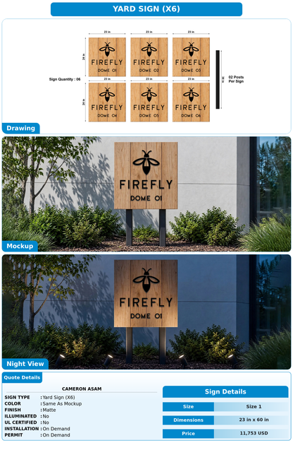 CUSTOM MOCKUP SIGN FOR Cameron Asam