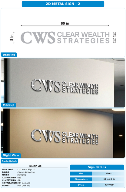 CUSTOM MOCKUP SIGN FOR Joanna Lee
