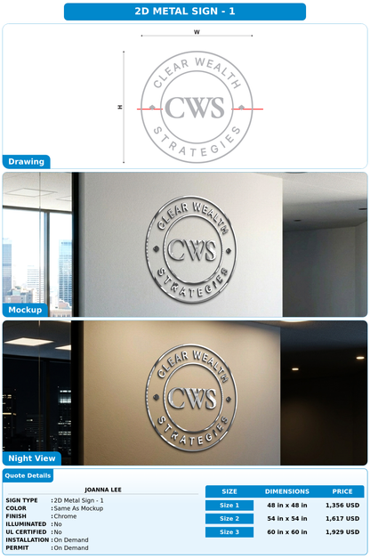 CUSTOM MOCKUP SIGN FOR Joanna Lee