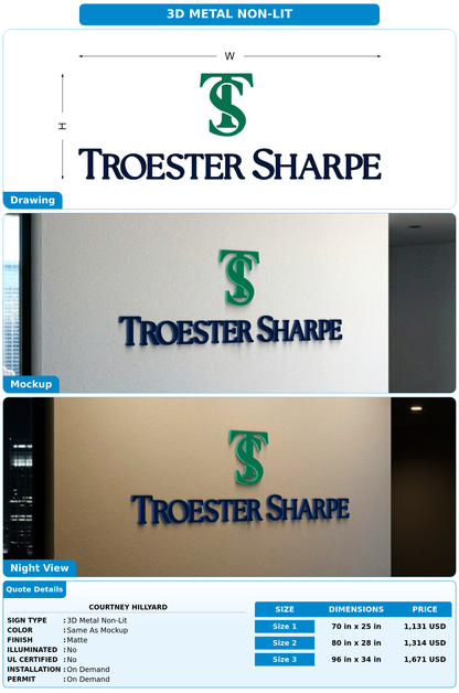 CUSTOM MOCKUP SIGN FOR Courtney Hillyard