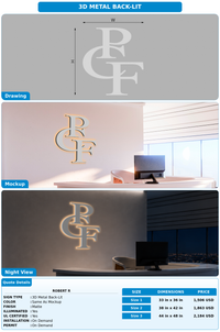 CUSTOM MOCKUP SIGN FOR Robert R