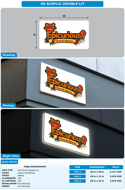 CUSTOM MOCKUP SIGN FOR Theja Dzieszkowski