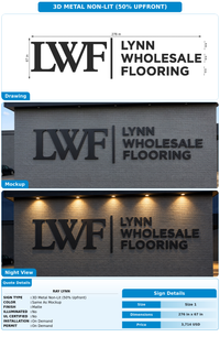 CUSTOM MOCKUP SIGN FOR Ray Lynn