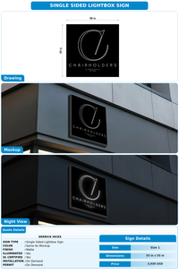 CUSTOM MOCKUP SIGN FOR Derrick Hicks
