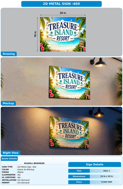 CUSTOM MOCKUP SIGN FOR RUSSELL BRIEMEIER