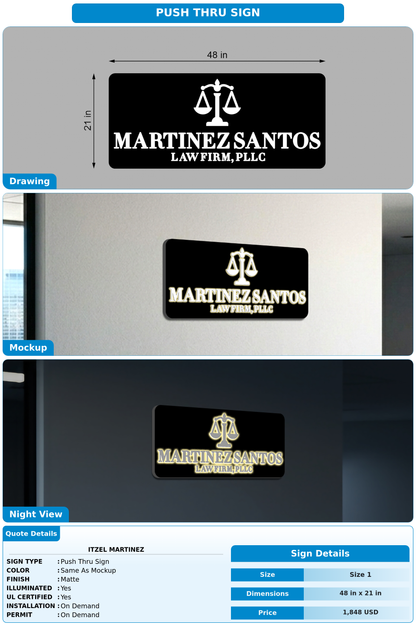 CUSTOM MOCKUP SIGN FOR Itzel Martinez