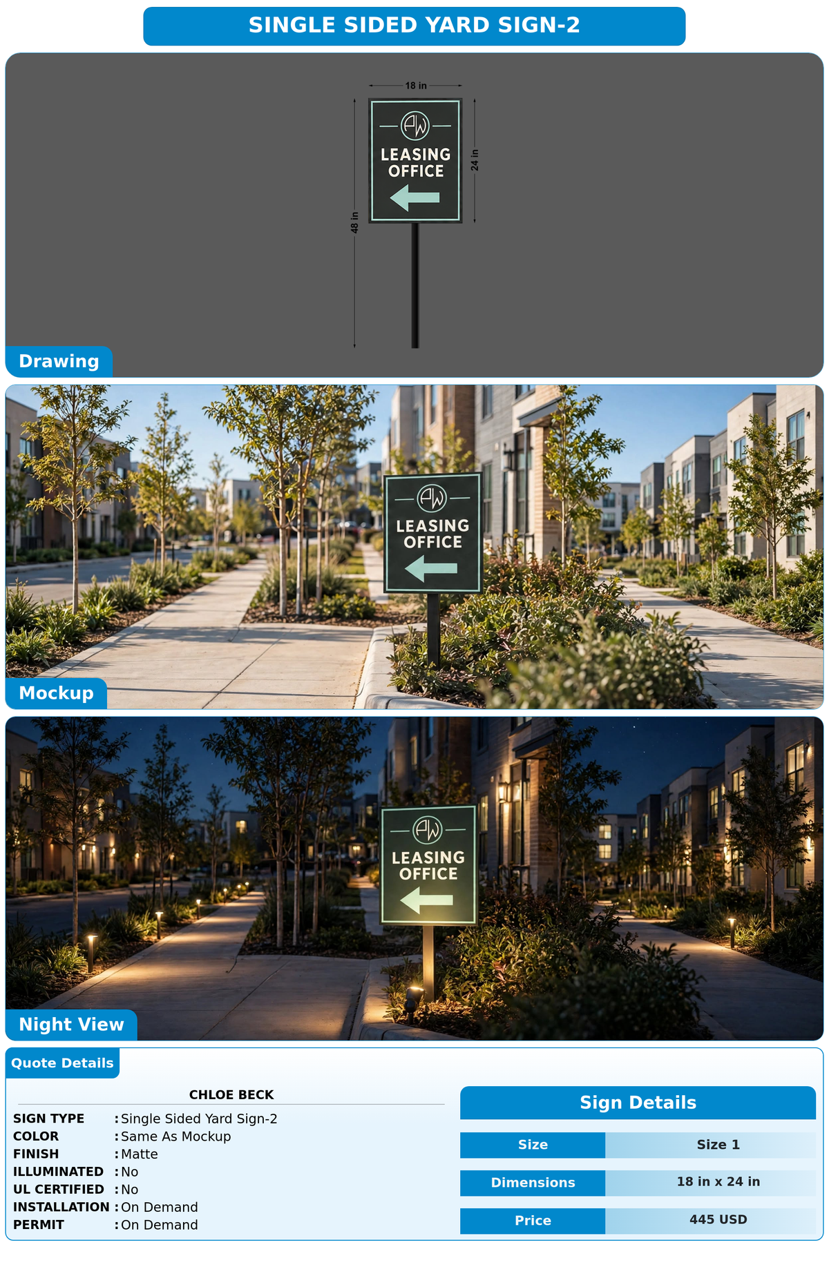 CUSTOM MOCKUP SIGN FOR Chloe Beck