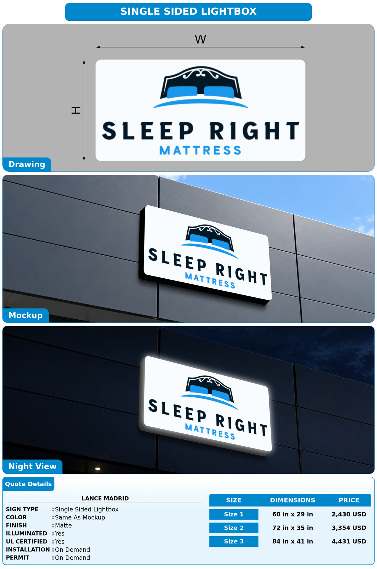 CUSTOM MOCKUP SIGN FOR Lance madrid