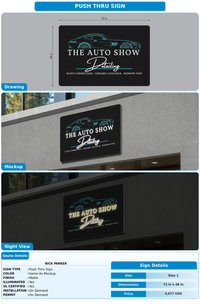 CUSTOM MOCKUP SIGN FOR Nick Parker