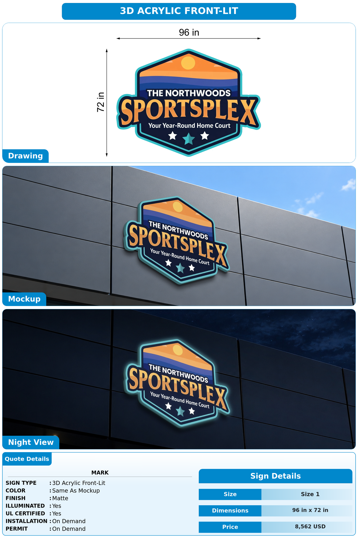 CUSTOM MOCKUP SIGN FOR Mark