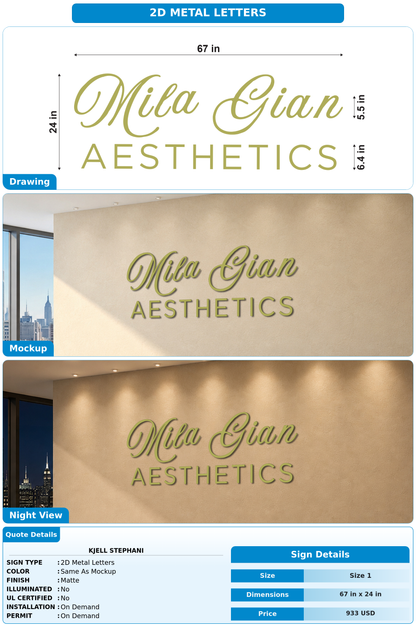 CUSTOM MOCKUP SIGN FOR Kjell Stephani
