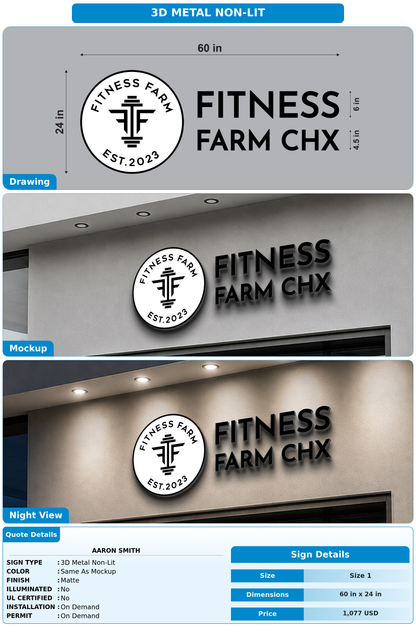 CUSTOM MOCKUP SIGN FOR Aaron Smith
