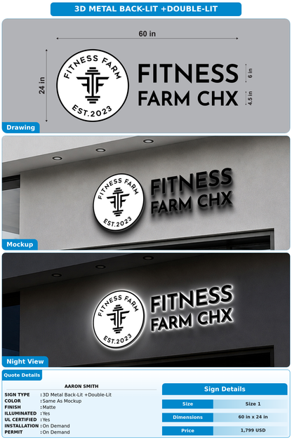 CUSTOM MOCKUP SIGN FOR Aaron Smith