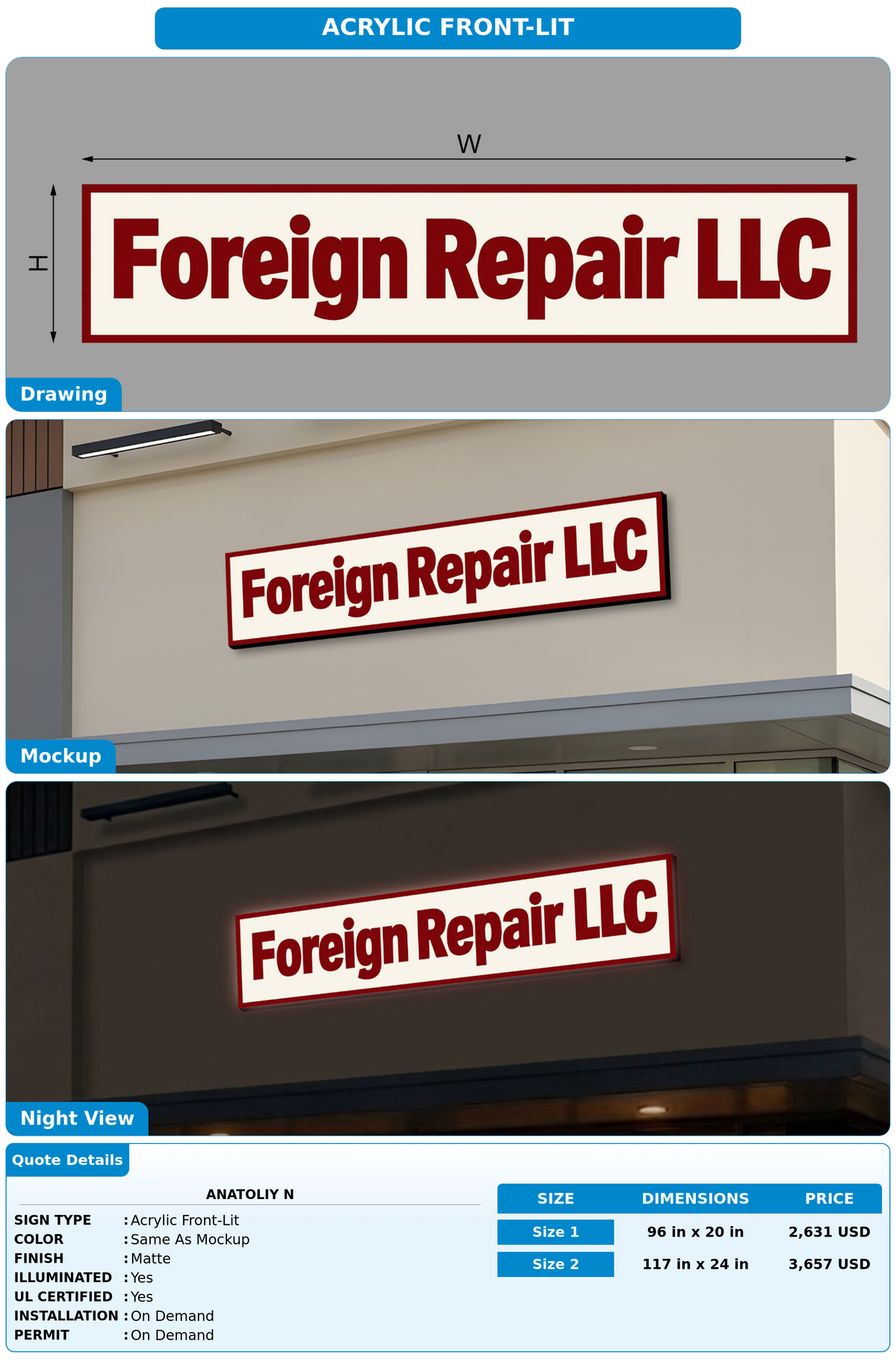 CUSTOM MOCKUP SIGN FOR Anatoliy N
