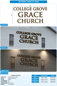 CUSTOM MOCKUP SIGN FOR Sandra Walmsley