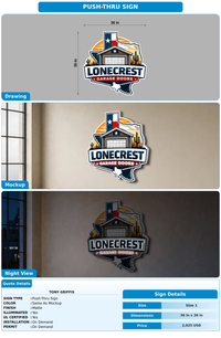 CUSTOM MOCKUP SIGN FOR Tony Griffis