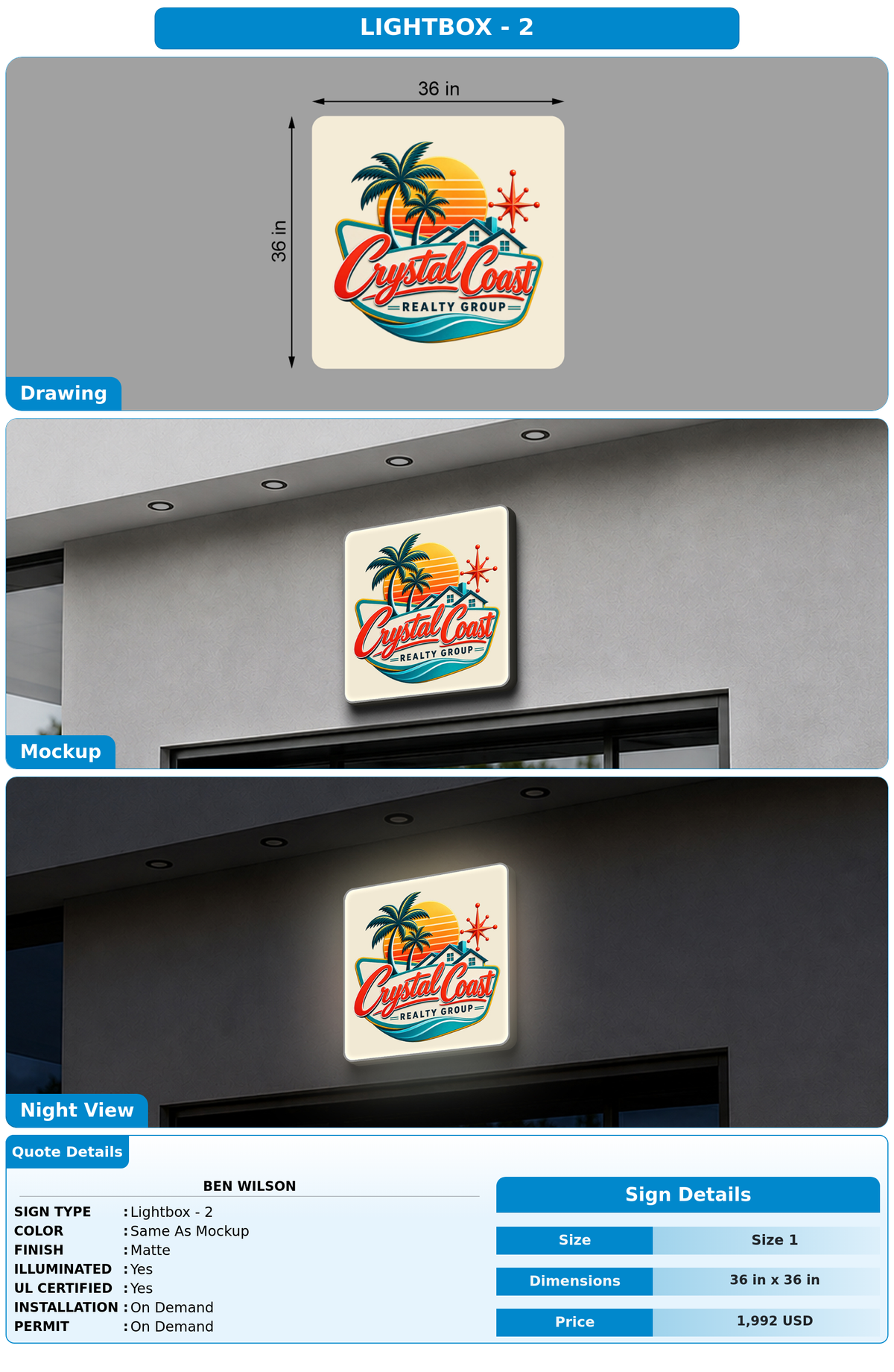 CUSTOM MOCKUP SIGN FOR Ben Wilson
