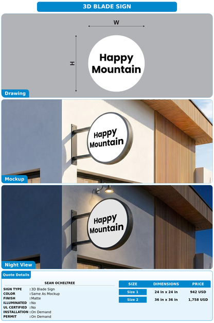 CUSTOM MOCKUP SIGN FOR Sean Ocheltree