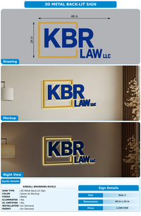 CUSTOM MOCKUP SIGN FOR Kindall Browning-Rickle
