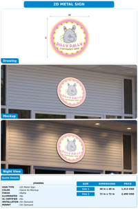CUSTOM MOCKUP SIGN FOR Jovanna