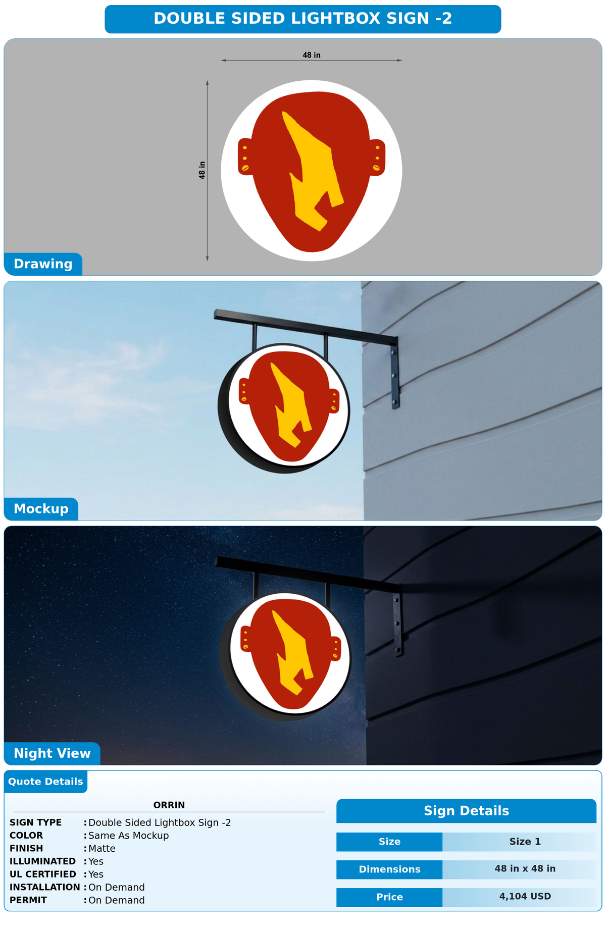 CUSTOM MOCKUP SIGN FOR Orrin
