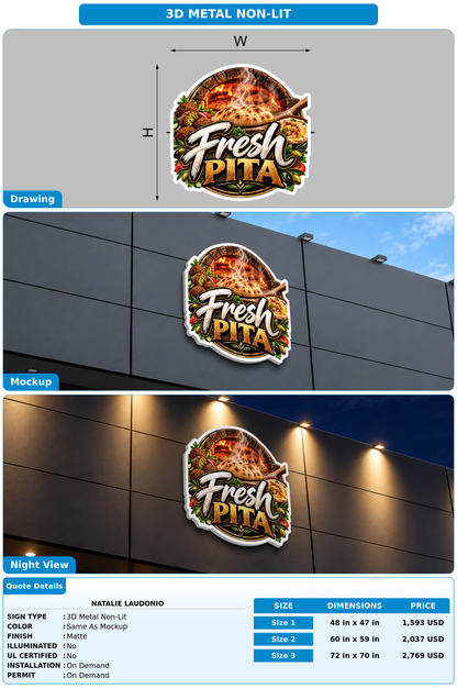 CUSTOM MOCKUP SIGN FOR Natalie laudonio