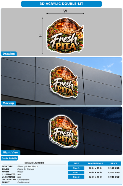 CUSTOM MOCKUP SIGN FOR Natalie laudonio