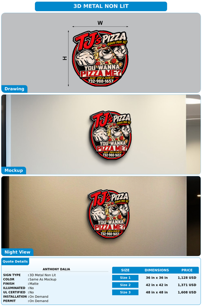 CUSTOM MOCKUP SIGN FOR Anthony Dalia