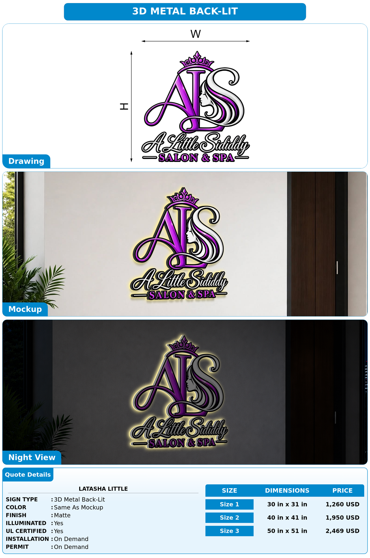 CUSTOM MOCKUP SIGN FOR LaTasha Little
