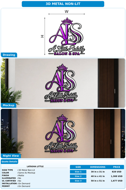 CUSTOM MOCKUP SIGN FOR LaTasha Little