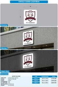 CUSTOM MOCKUP SIGN FOR Jackie Sullivan