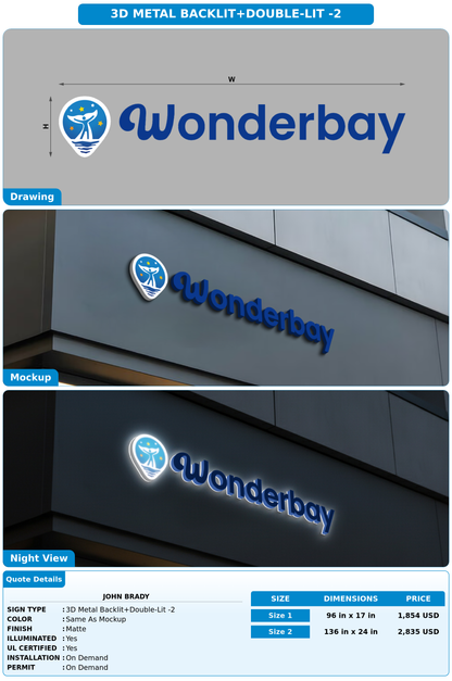 CUSTOM MOCKUP SIGN FOR John Brady