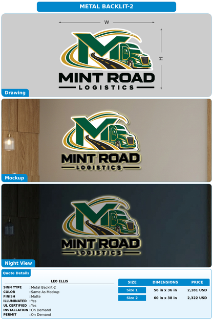 CUSTOM MOCKUP SIGN FOR Leo ellis