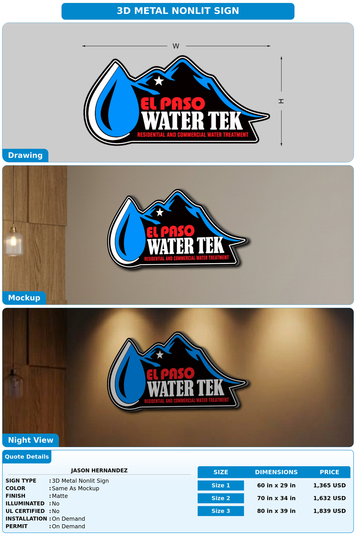 CUSTOM MOCKUP SIGN FOR Jason Hernandez