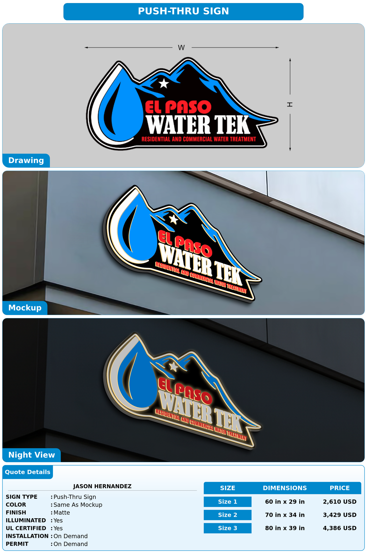 CUSTOM MOCKUP SIGN FOR Jason Hernandez