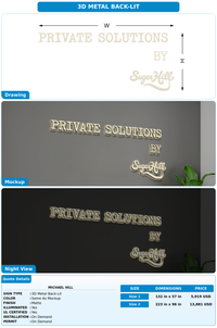 CUSTOM MOCKUP SIGN FOR Michael hill