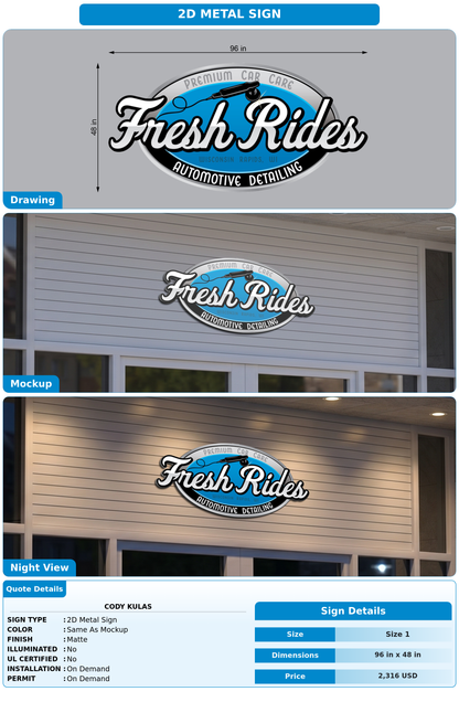 CUSTOM MOCKUP SIGN FOR Cody Kulas