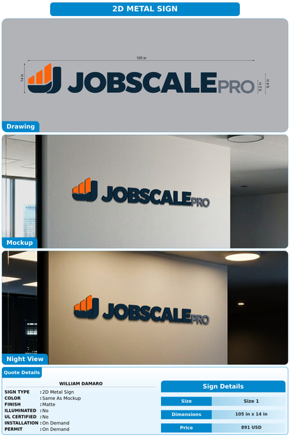 CUSTOM MOCKUP SIGN FOR William DAmaro