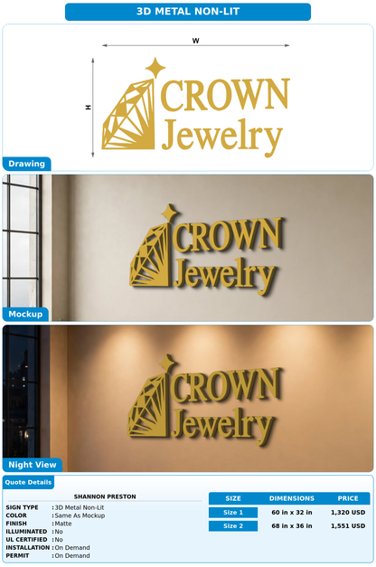 CUSTOM MOCKUP SIGN FOR Shannon Preston