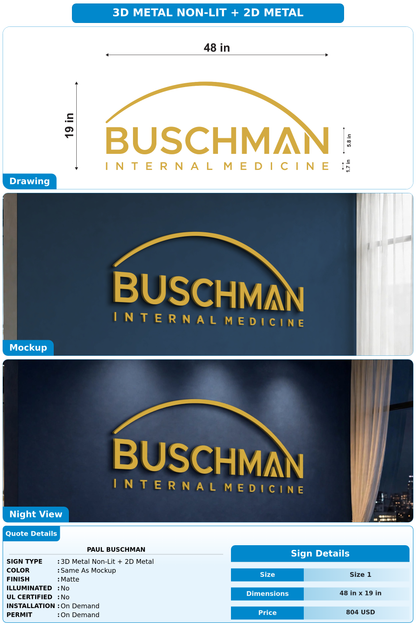 CUSTOM MOCKUP SIGN FOR Paul Buschman