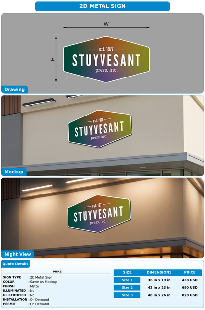 CUSTOM MOCKUP SIGN FOR Mike