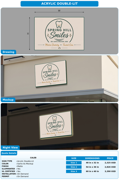 CUSTOM MOCKUP SIGN FOR Caleb