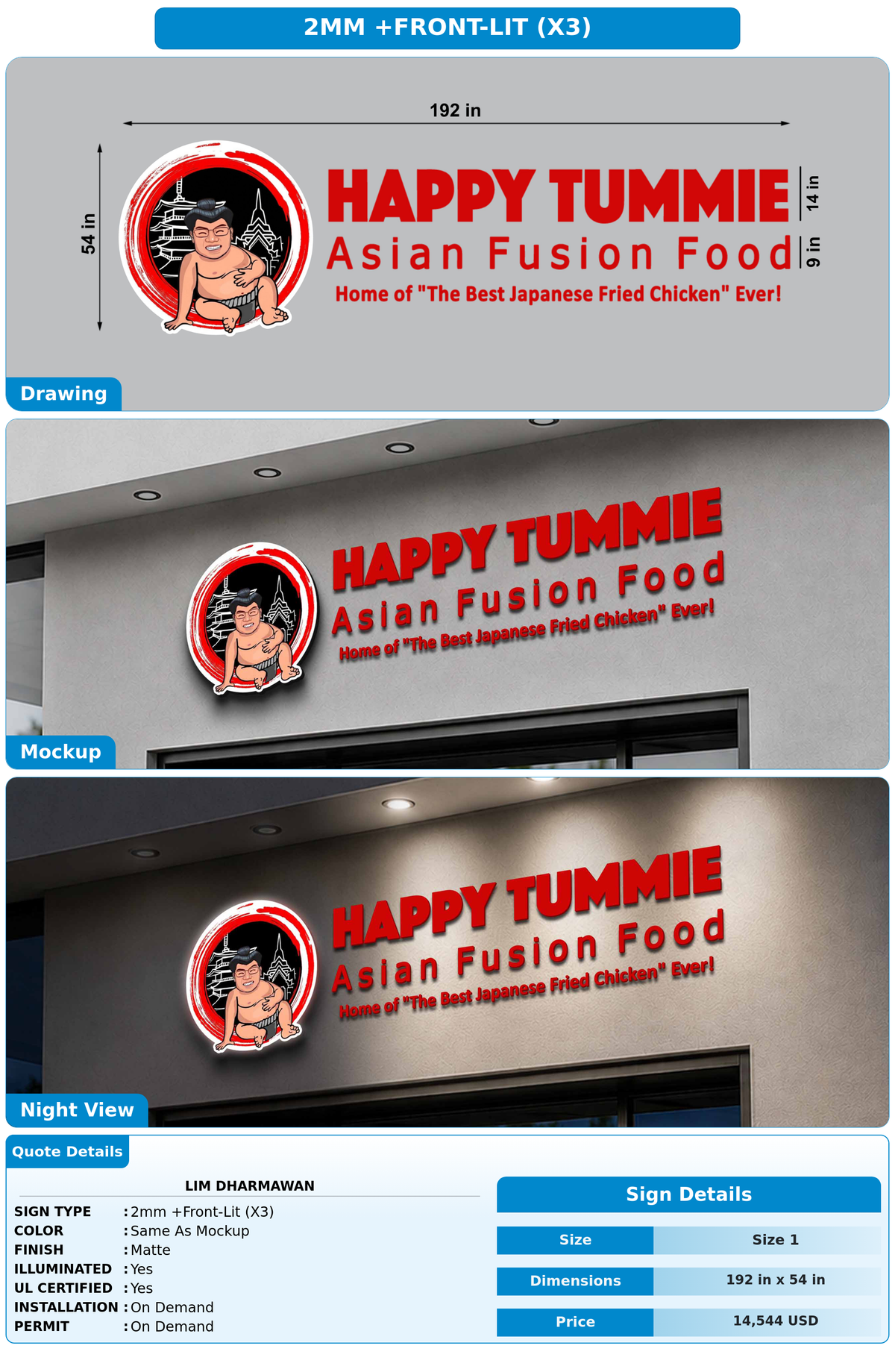 CUSTOM MOCKUP SIGN FOR Lim Dharmawan