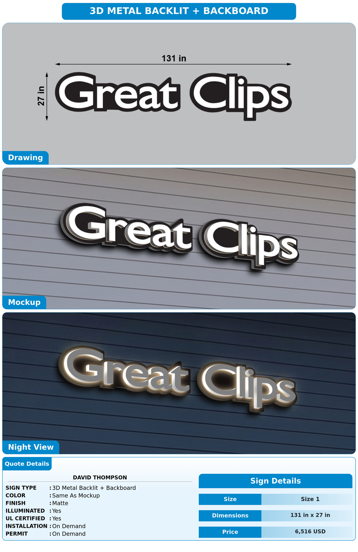 CUSTOM MOCKUP SIGN FOR David Thompson