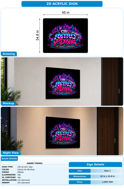 CUSTOM MOCKUP SIGN FOR Andre Torres