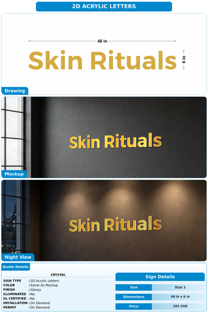 CUSTOM MOCKUP SIGN FOR Crystal